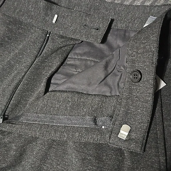 Crow Philosophy Italy Heather Gray Casual Pants Size Large New - Picture 4 of 12